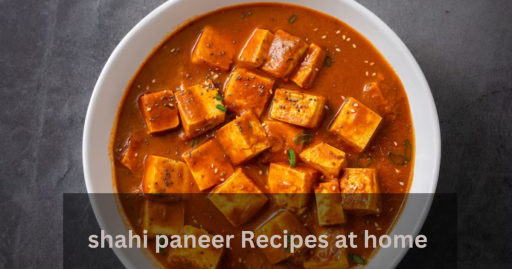 shahi paneer Recipes at home