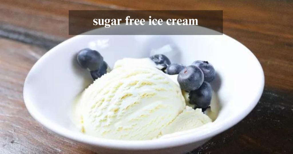 sugar free ice cream
